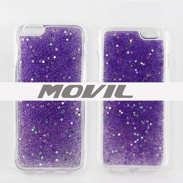 NP-2484 Epoxy Brillo Bling Auave TPU Funda para Apple iPhone 6-3